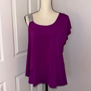 Like New! Worn Once! Belldini Rhinestone Shoulder Top